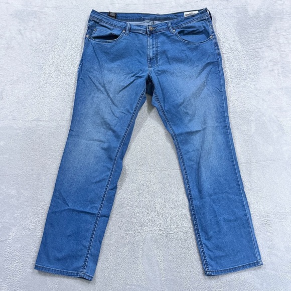 Buffalo David Bitton Jeans Mens 38x32‎ Blue Denim Pants Axel Slim Stretch